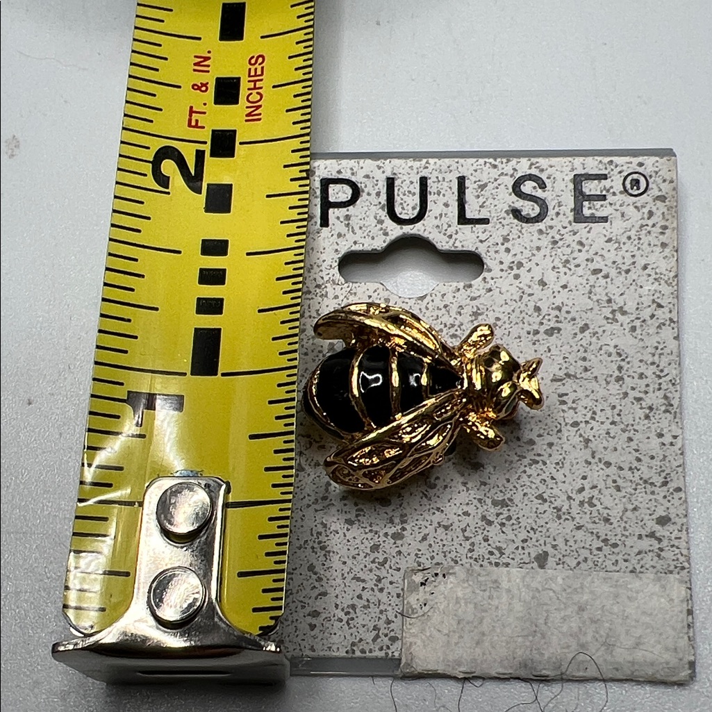 Nwt Impulse Gold And Black Bee Brooch